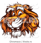 Vector of a Young Cartoon Tiger with Friendly Smile by Chromaco