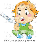 Vector of Baby Being Vaccinated by BNP Design Studio