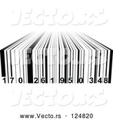 Vector of Black and White 3d Bar Code by Andrei Marincas