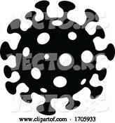 Vector of Black and White Coronavirus by Cidepix