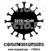 Vector of Black and White Coronavirus by Hit Toon