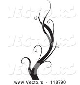 Vector of Black Flourish Design Element 4 by Dero