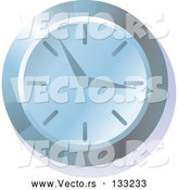Vector of Blue Wall Clock by AtStockIllustration