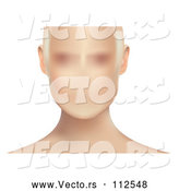 Vector of Blurred Anonymous White Lady's Face, on White by Vectorace