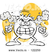 Vector of Cartoon Angry Moodie Character Fuming by Johnny Sajem