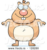 Vector of Cartoon Chubby Hamster by Cory Thoman