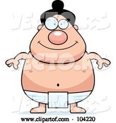 Vector of Cartoon Chubby Sumo Wrestler by Cory Thoman