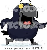 Vector of Cartoon Crow Walking by Cory Thoman