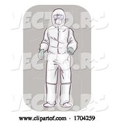 Vector of Cartoon Guy Wear Whole Body Protective Suit Illustration by BNP Design Studio