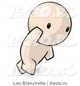 Vector of Cartoon Person Running by Leo Blanchette
