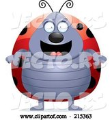 Vector of Cartoon Plump Ladybug Standing on Its Hind Legs by Cory Thoman