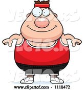 Vector of Cartoon Plump White Gym Guy by Cory Thoman