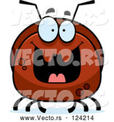 Vector of Cartoon Pudgy Grinning Ant by Cory Thoman