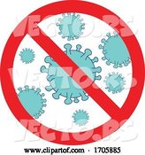 Vector of Cartoon Stop Coronavirus Infection Sign by Patrimonio