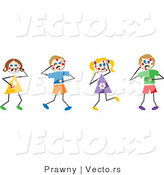 Vector of Chicken Pox Stick Figures by Prawny