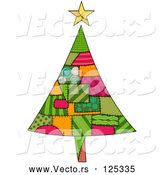 Vector of Christmas Tree of Patches by BNP Design Studio