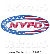 Vector of Circle of Stars and Stripes Around Nyfd by Andy Nortnik