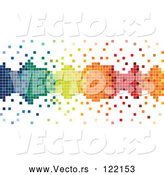 Vector of Colorful Pixels Forming a Border with Loose Tiles by Dero