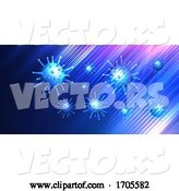 Vector of Covid 19 Virus Cell Medical Background by KJ Pargeter