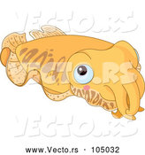 Vector of Cute Blue Eyed Cuttlefish by Pushkin