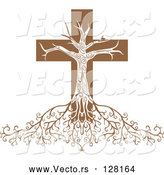 Vector of Deeply Rooted Crucifix Tree by Inkgraphics