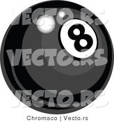 Vector of Eight Ball by Chromaco