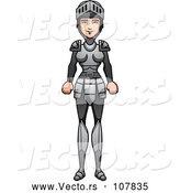 Vector of Female Cartoon Knight by Cory Thoman