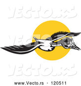 Vector of Flying Goose and Sun by Patrimonio
