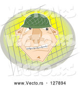 Vector of Frustrated Soldier by Prawny
