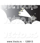 Vector of Futuristic Comet Shooting Through the Night Sky by Xunantunich