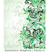 Vector of Green Floral Background Version 10 by Vector Tradition SM