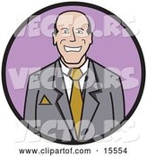 Vector of Happy Business Man Wearing a Suit and Tie by Andy Nortnik