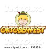 Vector of Happy Cartoon Blond Oktoberfest German Boy by Cory Thoman
