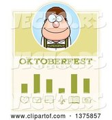 Vector of Happy Cartoon Oktoberfest German Guy Schedule Design by Cory Thoman
