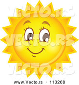 Vector of Happy Summer Sun Character by Visekart