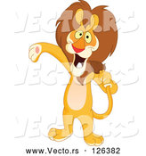 Vector of Host or Singer Lion Using His Tail like a Microphone by Yayayoyo