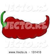 Vector of Hot and Spicy Mexican Red Chili Pepper by Djart