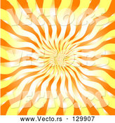 Vector of Hot, Orange, White and Yellow Fiery Burst by KJ Pargeter