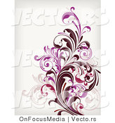 Vector of Leafy Floral Vines Background Design Version 2 by OnFocusMedia
