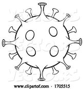 Vector of Lineart Coronavirus by Hit Toon