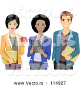Vector of Male and Two Female Teachers by BNP Design Studio