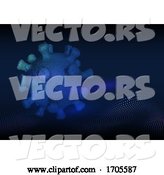 Vector of Medical Background with Abstract Covid 19 Virus Cell by KJ Pargeter