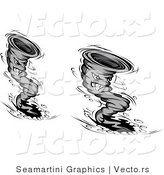 Vector of Multiple Vortex Tornado Cartoon Characters by Vector Tradition SM
