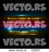Vector of Neon Futuristic Happy New Year 2013 Background by KJ Pargeter