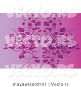 Vector of Purple Floral Vines Background by Mayawizard101