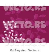 Vector of Purple Vines Background Design by KJ Pargeter