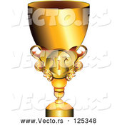 Vector of Shiny Gold Trophy Cup by MilsiArt