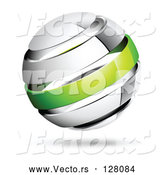 Vector of Shiny White and Green Globe by Beboy