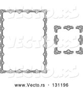 Vector of Stationery Border with Ornate Designs by AtStockIllustration