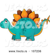 Vector of Stegosaur Dinosaur by Visekart
